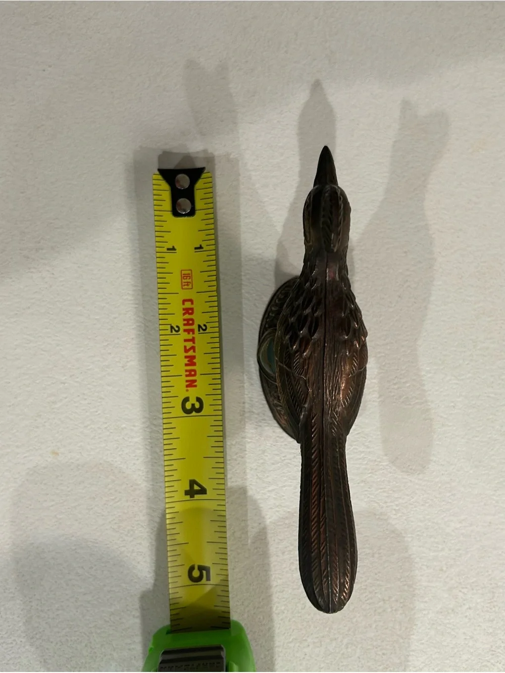 Vintage Bronze Tone Metal Roadrunner New Mexico Souvenir - Picture 9 of 10